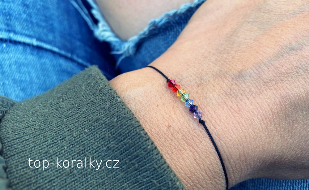 Chakra bead bracelet tutorial